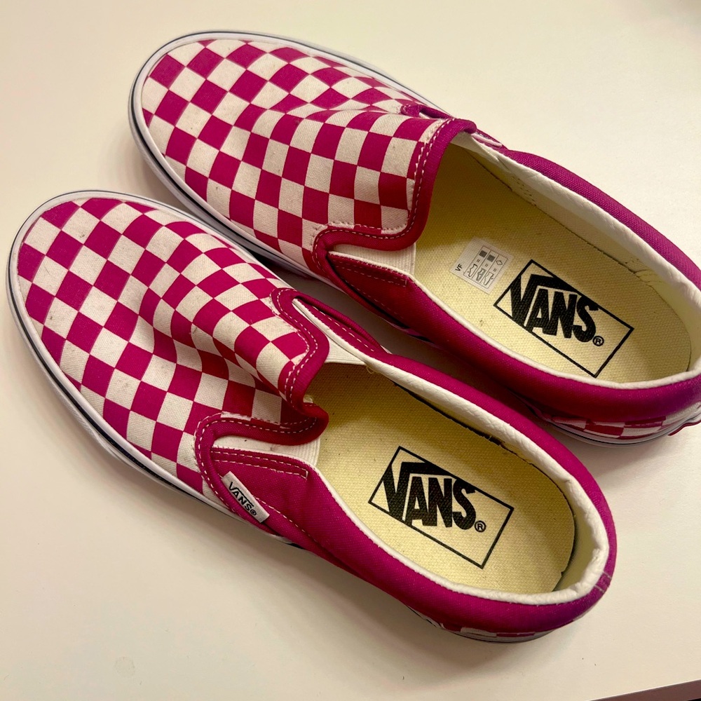 Brand new womens vans slip ons 8.5